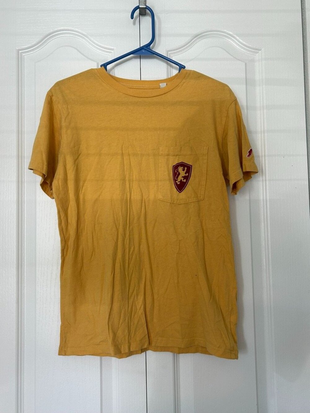 Original League | Flagler College Mustard Yellow Pocket T-Shirt | Size Small